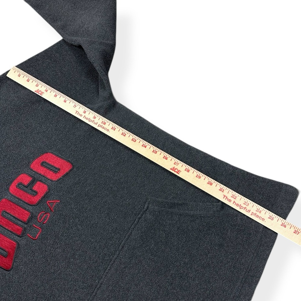 Vintage Y2K‎ JNCO Jeans Embroidered Gray Hoodie Sweatshirt Men's XL Distressed - Picture 12 of 15